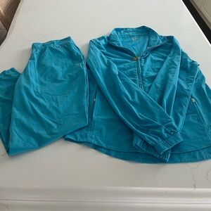 Lilly Pulitzer luxletic 2piece set blue great condition sz M/L